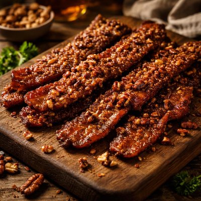 Image of Pecan Crusted Bacon