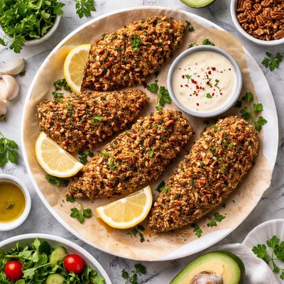 Image of Whole30 Pecan Crusted Chicken