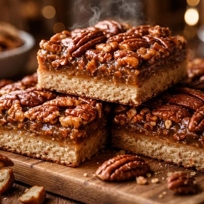 Image of Pecan Pie Bars Paleo Gluten Free
