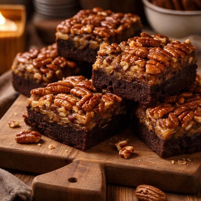 Image of Pecan Pie Topped Brownies