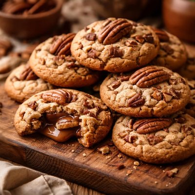 Image of Pecan Rolo Cookies