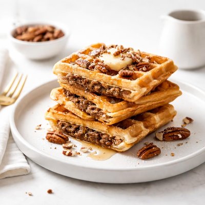 Image of Pecan Stuffed Waffles