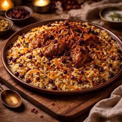 Image of Pelow Shirin Festive Persian Rice Dish