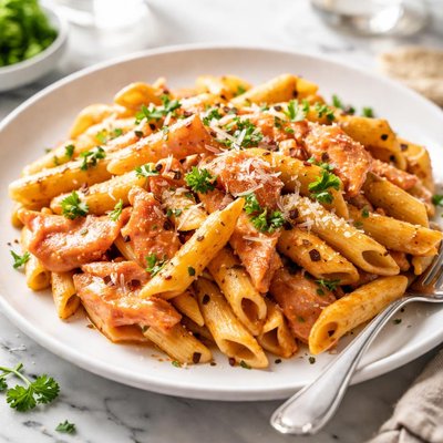 Image of Penne Ala Vodka and Smoked Salmon