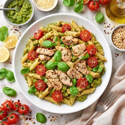 Image of Penne with Chicken and Pesto