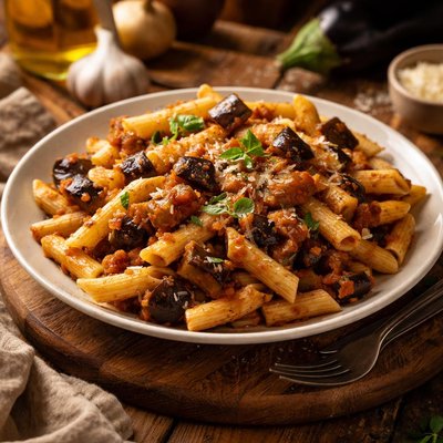 Image of Penne with Eggplant Aubergine