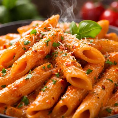 Image of Penne with Tomato Cream Sauce
