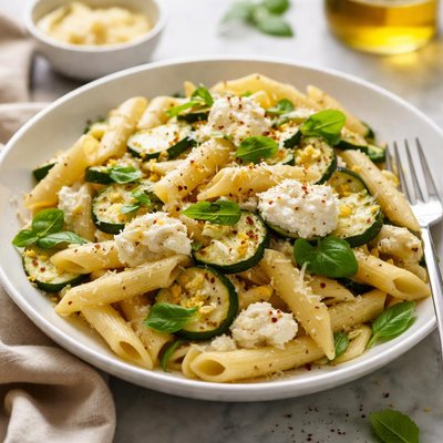 Image of Penne with Zucchini and Ricotta Cheese