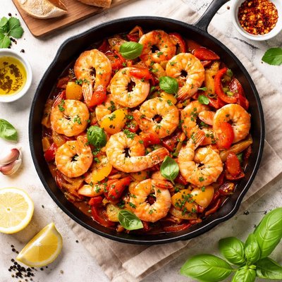 Image of Peperonata Shrimp