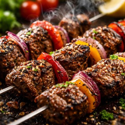 Image of Pepper Garlic Beef Kabobs