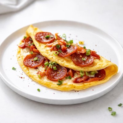 Image of Pepper Jack Pepperoni Pizza Omelet
