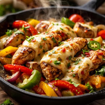 Image of Pepper Jack Skillet Chicken Fajitas