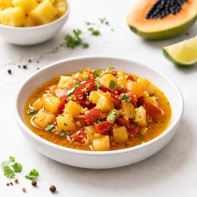 Image of Pepper Papaya Pineapple Chutney