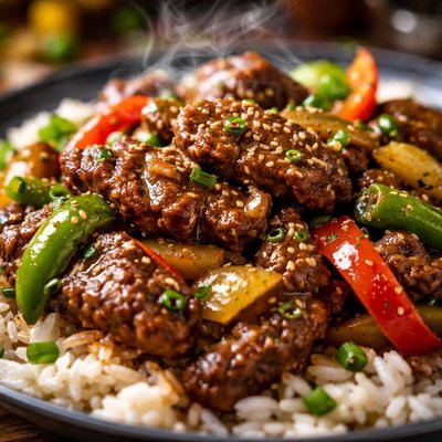 Image of Pepper Steak and Rice