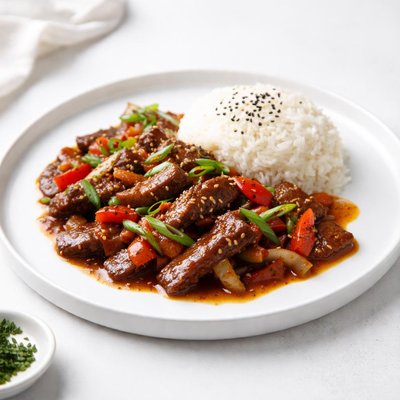 Image of Pepper Steak with Rice
