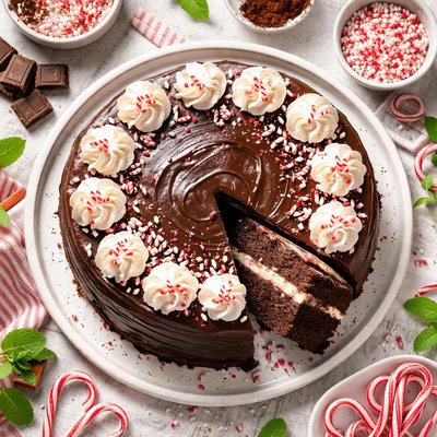 Image of Peppermint Chocolate Cake