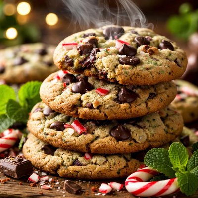 Image of Peppermint Mint Chocolate Chip Cookies