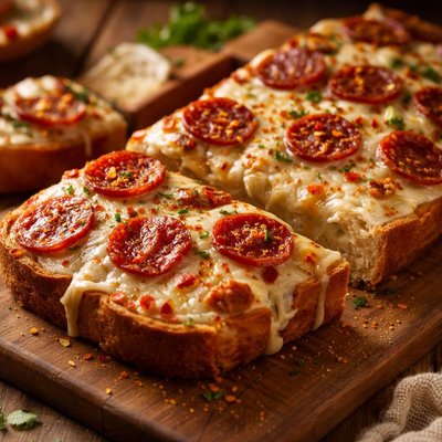 Image of Pepperoni Cheese Bread the Deen Brothers