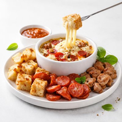 Image of Pepperoni Sausage Pizza Fondue
