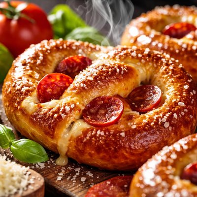 Image of Pepperoni Soft Pretzels Bread Machine