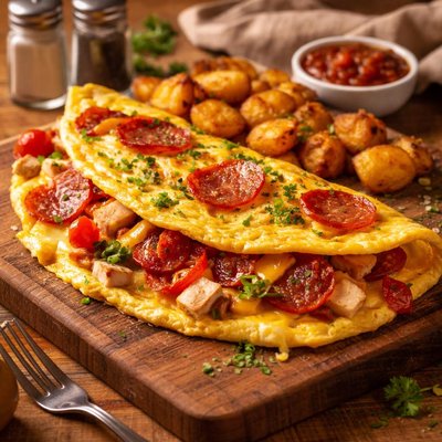Image of Pepperoni Turkey Omelet