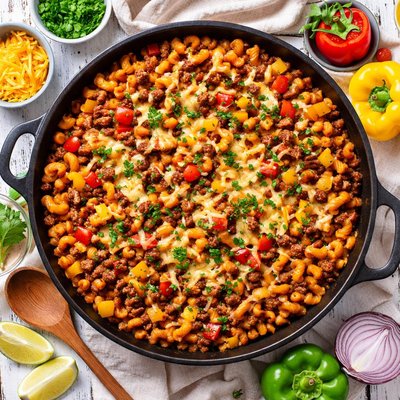 Image of Peppers Beef Macaroni