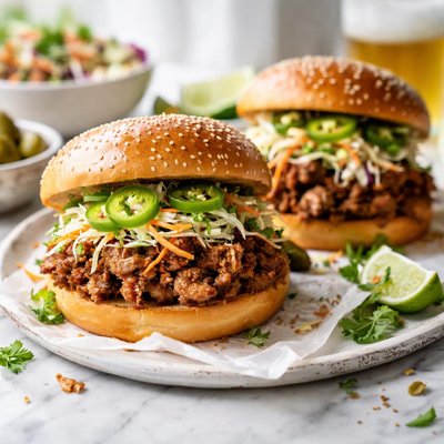 Image of Peppery Pulled Pork Sandwiches