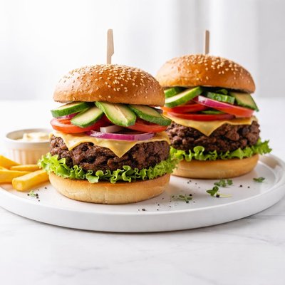 Image of Perfect Black Bean and Tvp Burgers