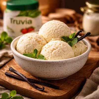 Image of Perfect Low Carb Sugar Free Truvia Vanilla Ice Cream