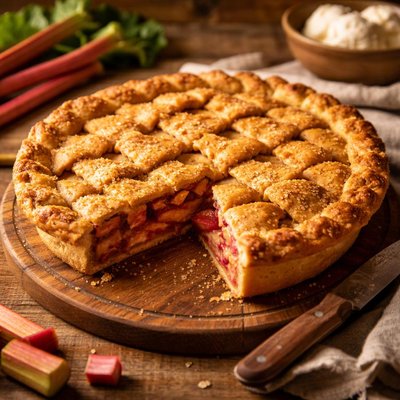 Image of Perfect Rhubarb Pie
