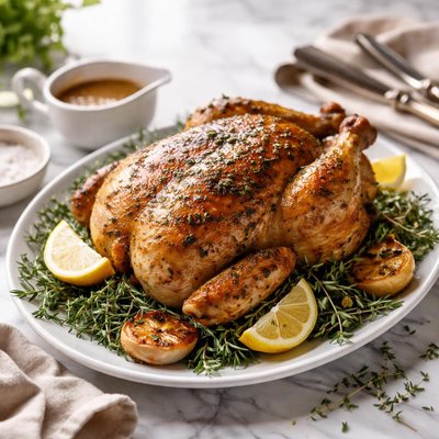 Image of Perfect Roasted Chicken and Gravy