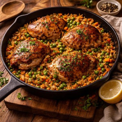 Image of Perfect Skillet Chicken and Rice