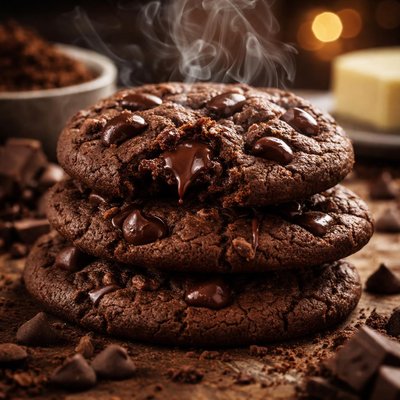 Image of Perfectly Chocolate Chocolate Chip Cookies