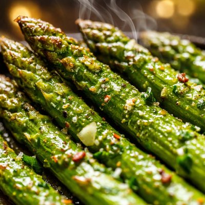 Image of Perfectly Cooked Roasted Asparagus
