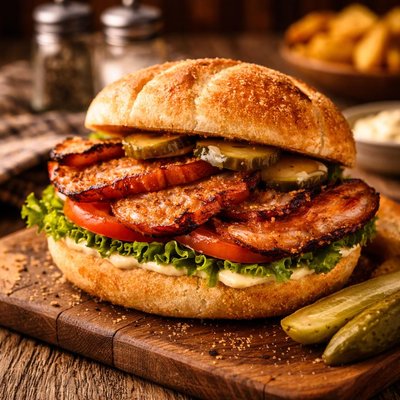 Image of Perky Peameal Bacon Sandwich