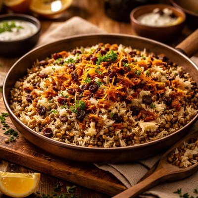 Image of Persian Lentil Rice Addes Pilaf