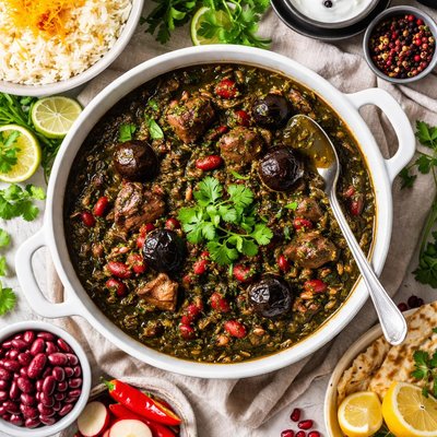 Image of Persian Stew Gormeh Sabzi