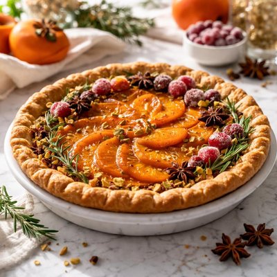 Image of Persimmon Holiday Pie
