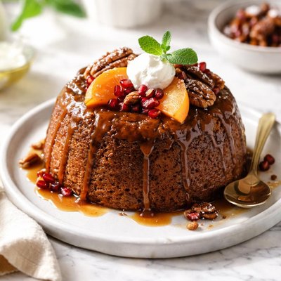 Image of Persimmon Steamed English Pudding