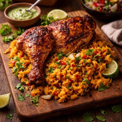 Image of Peruvian Chicken with Spicy Rice