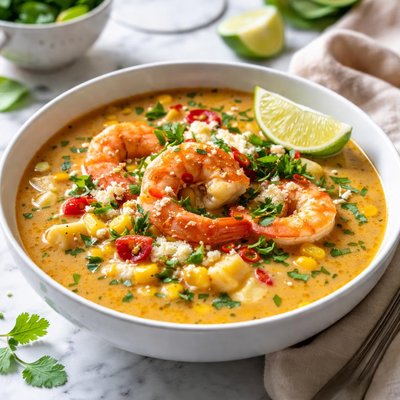 Image of Peruvian Shrimp and Corn Chowder