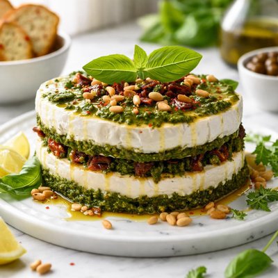 Image of Pesto Brie Torta