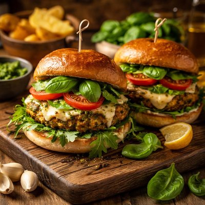 Image of Pesto Burgers Light