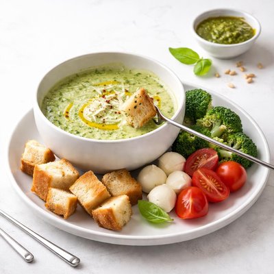 Image of Pesto Cheese Fondue