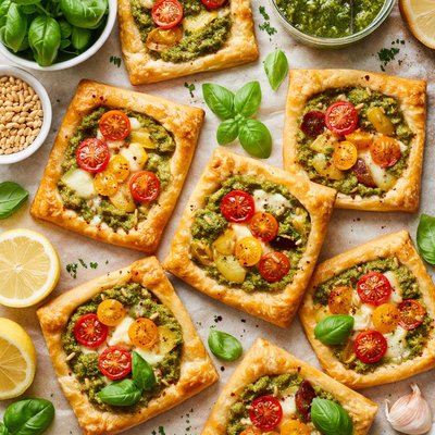 Image of Pesto Cheese Tarts