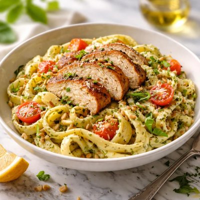 Image of Pesto Chicken Alfredo