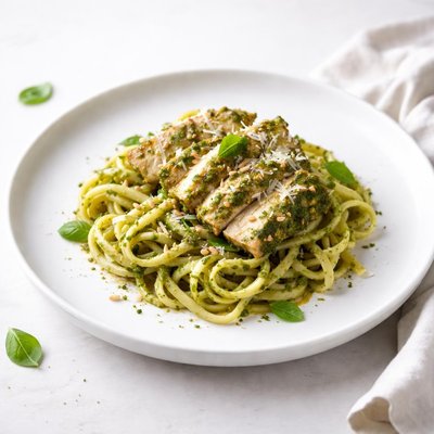 Image of Pesto Chicken and Fettuccine
