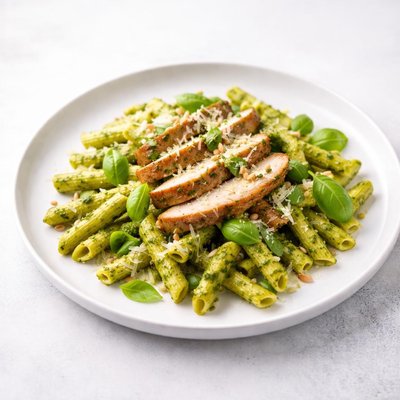 Image of Pesto Chicken and Penne Noodles