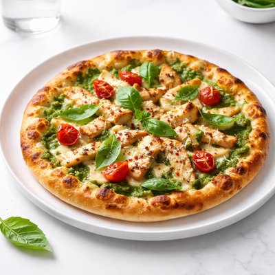 Image of Pesto Chicken or Shrimp Pizza