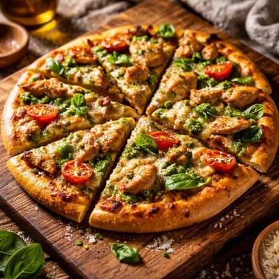 Image of Pesto Chicken Pizza